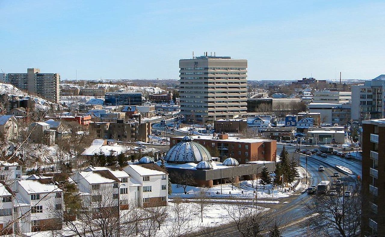 Sudbury Ontario cityscape